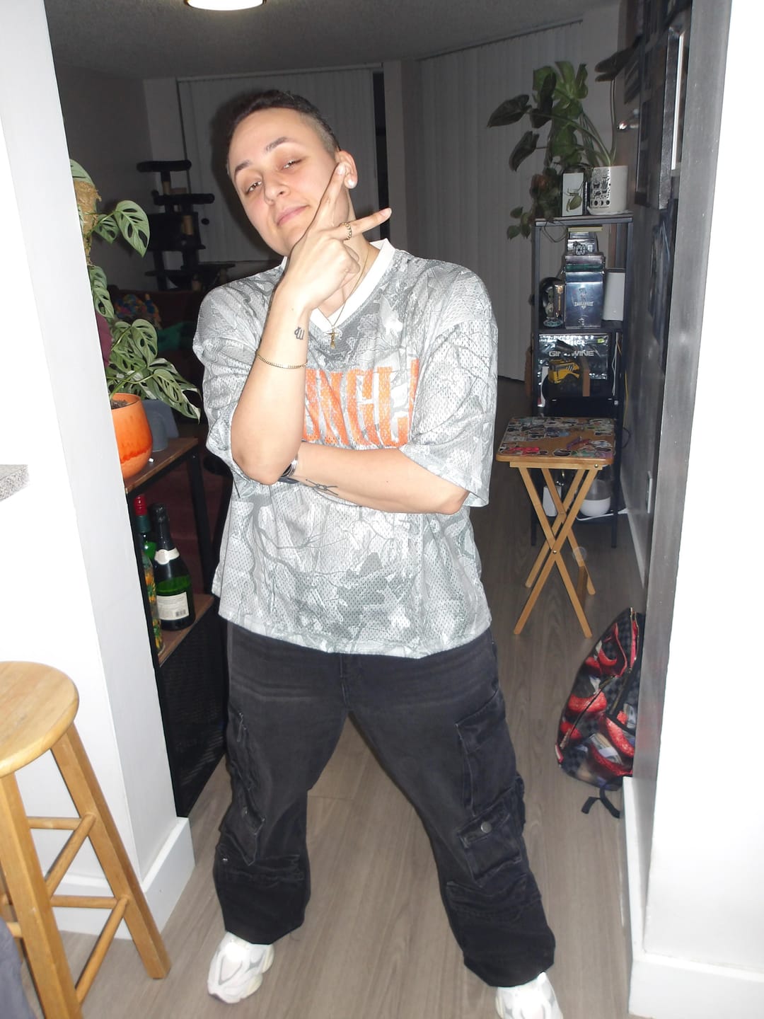 Customer photo review of 4187 - Varsity Football Cropped Jersey