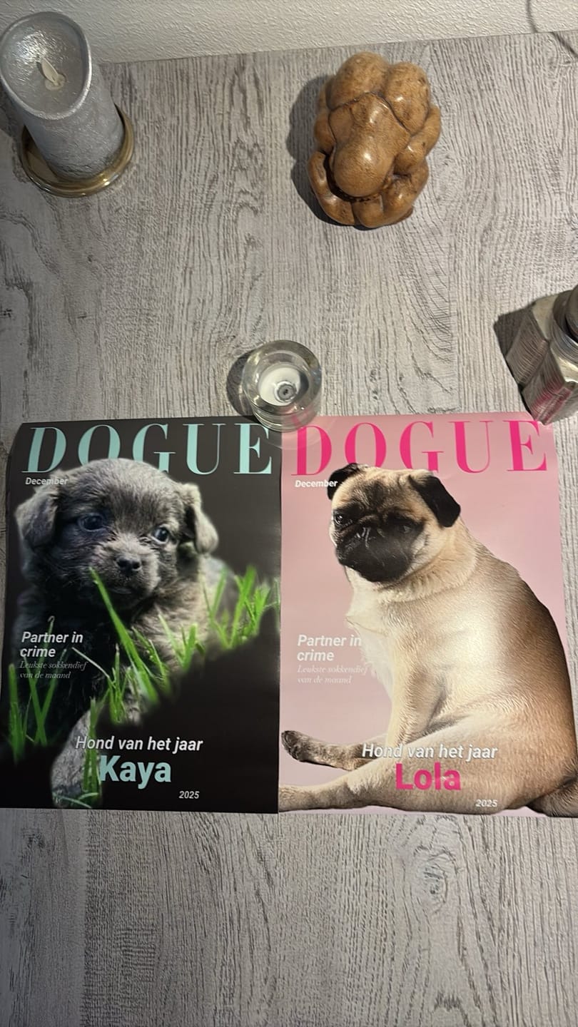 Customer photo review of Dogue - Gepersonaliseerde Poster