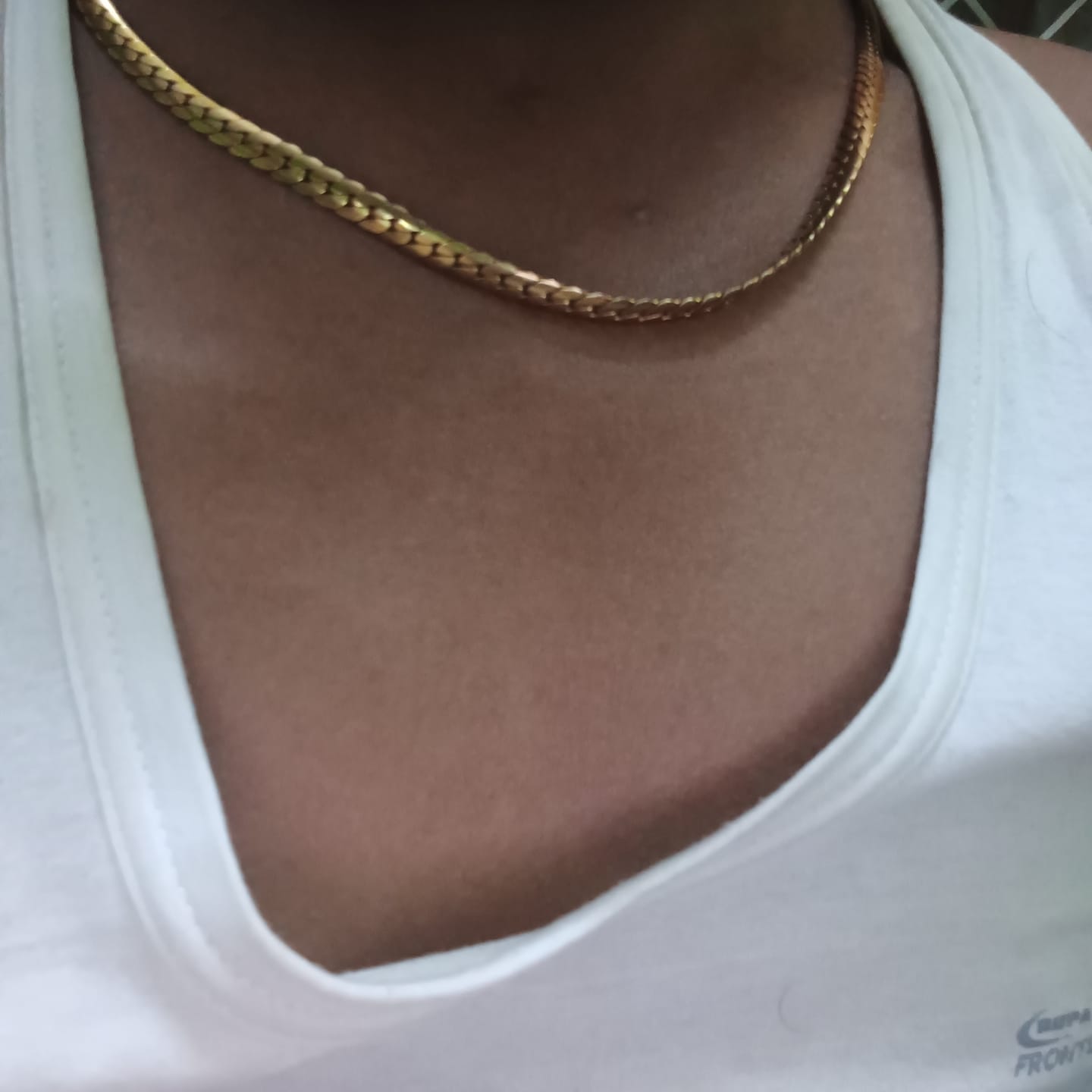 Customer photo review of Thick Spiral Gold Chain for Men
