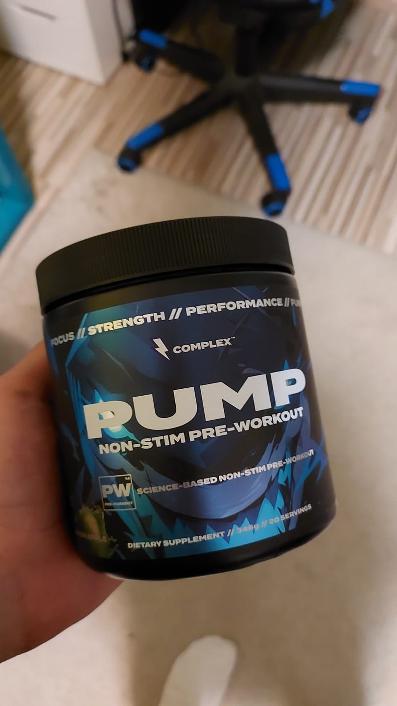 Customer photo review of Pump Non-Stim Pre-workout