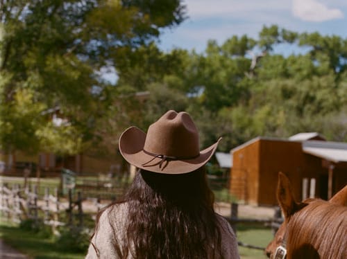 Customer photo review of Karina Wool Cowboy Hat - Oak