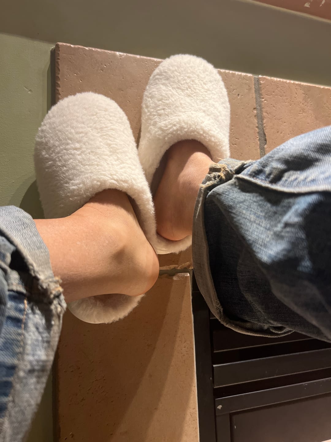 Customer photo review of Nordic Plush Slippers