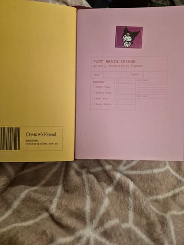 Customer photo review of Fast Brain Daily Productivity Planner- Single Notebook