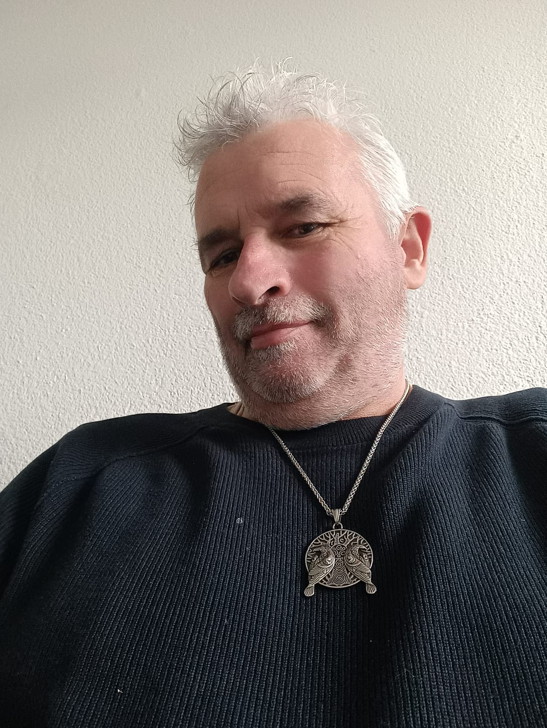 Customer photo review of Hugin & Munin Necklace – Eyes of Odin in Yggdrasil