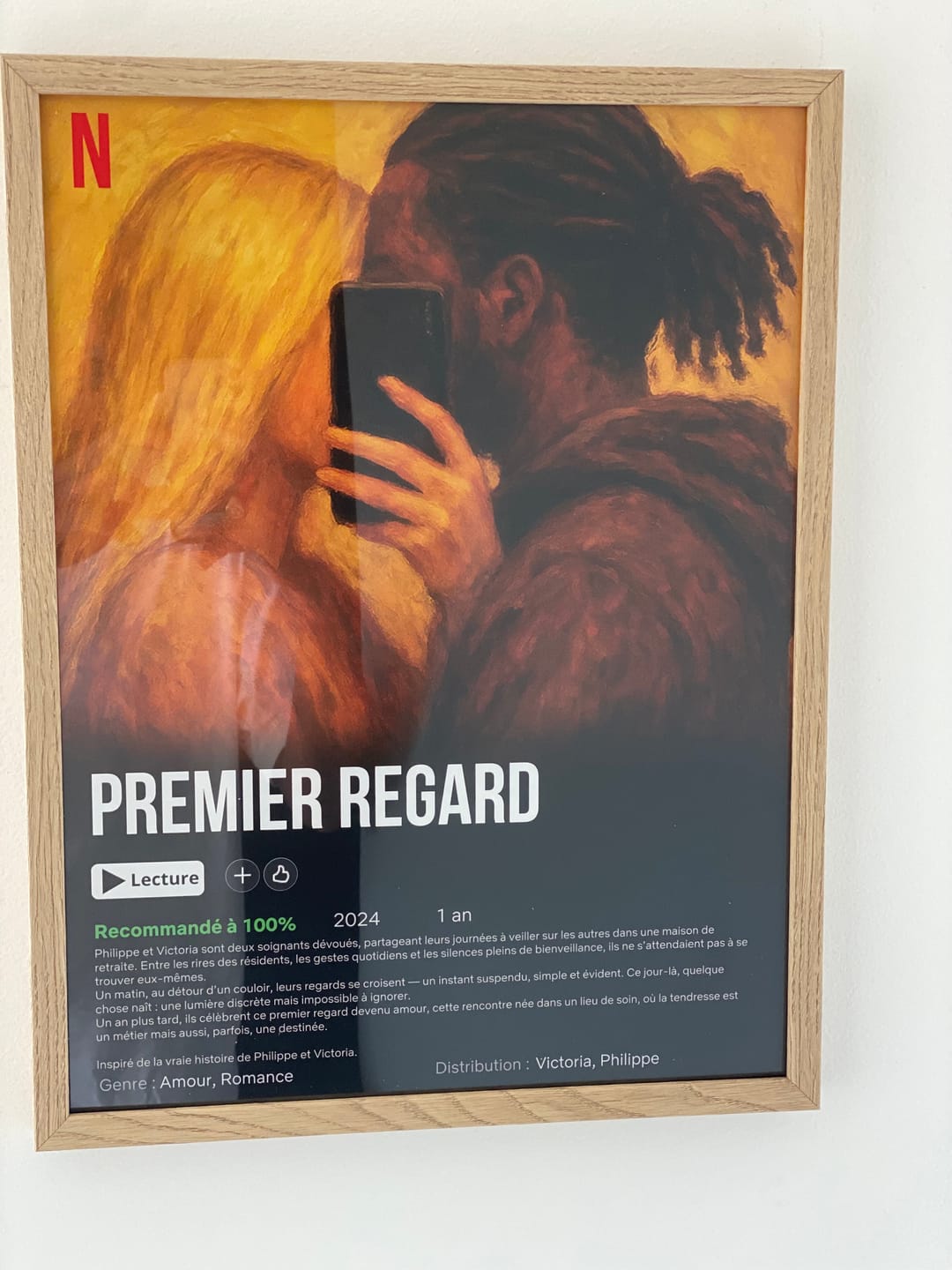 Customer photo review of Notre Propre Film - Affiche personnalisée