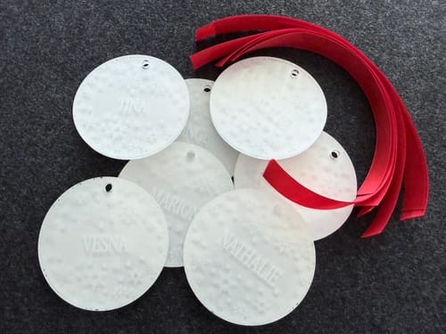 Customer photo review of Weihnachtsdeko mit Schneeflocken