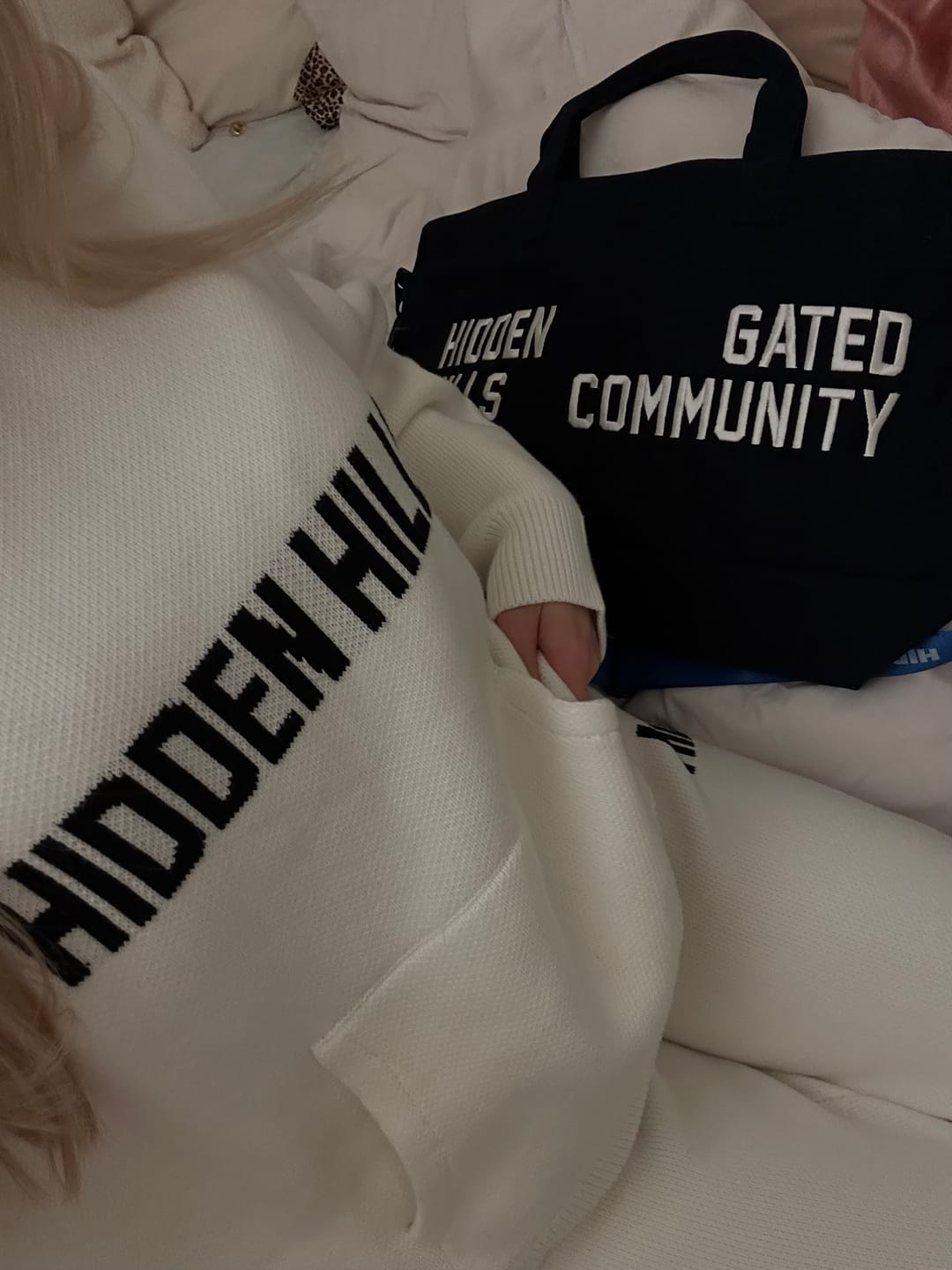 Customer photo review of GATED COMMUNITY CANVAS SHOPPER BAG
