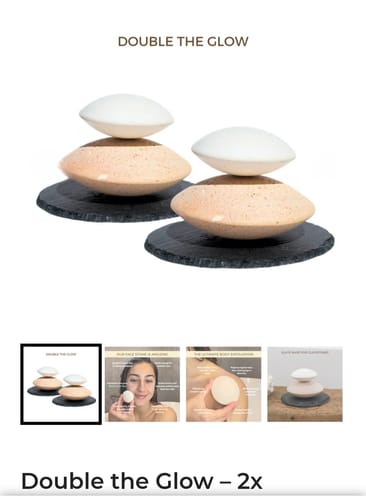 Customer photo review of Double the Glow – 2x Pryshan Clay Stone Sets