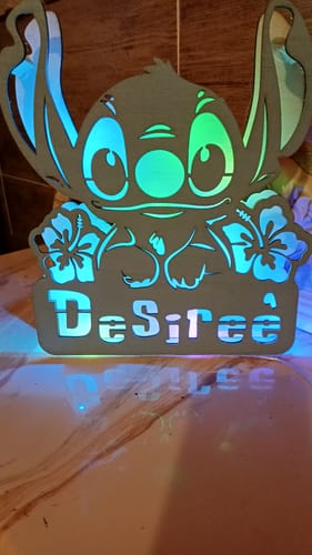 Customer photo review of Lampada Stitch con Nome Personalizzato