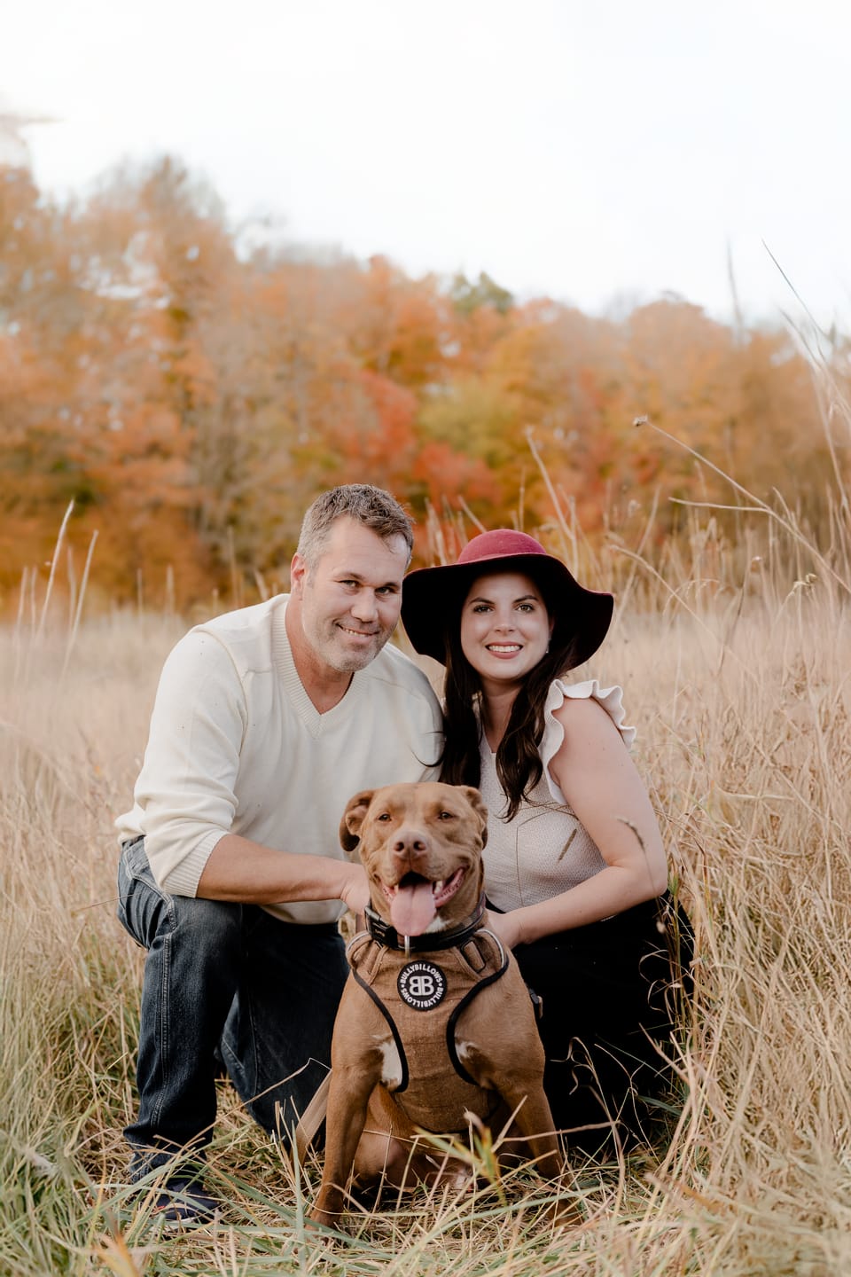 Customer photo review of Premium Comfort Herringbone Harness | Non Restrictive - Classic Tan