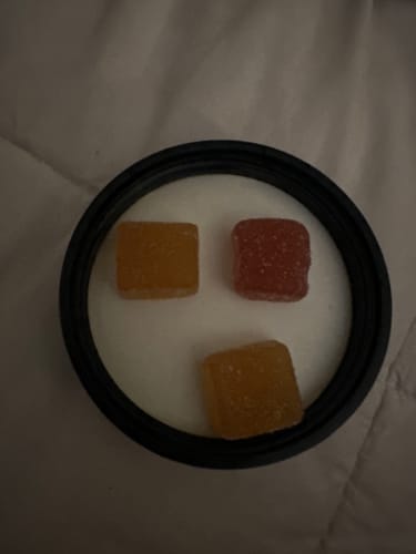 Customer photo review of Mango-Pineapple Gummies, 5mg THC + 25mg CBD