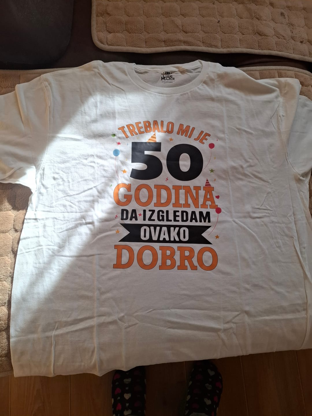 Customer photo review of Trebalo mi je 50 godina majica
