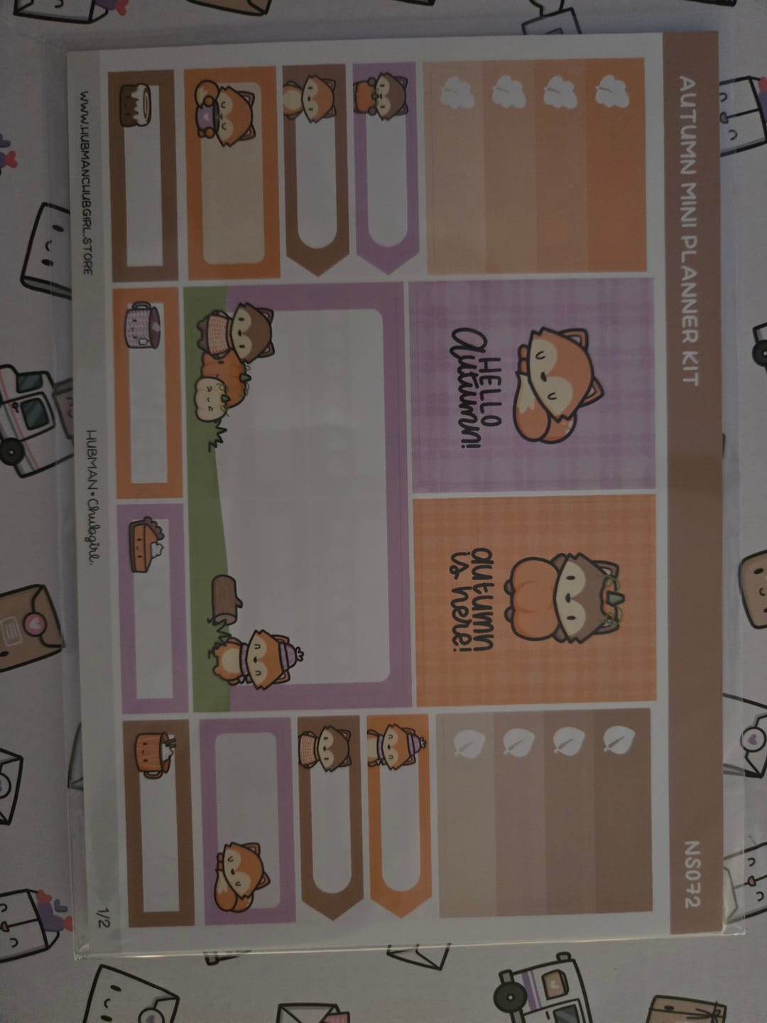 Customer photo review of Autumn Mini Planner Kit (Set of 2)