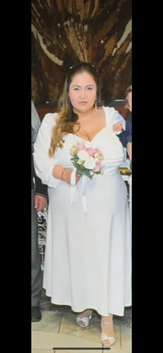 Customer photo review of Flared dress in midi length