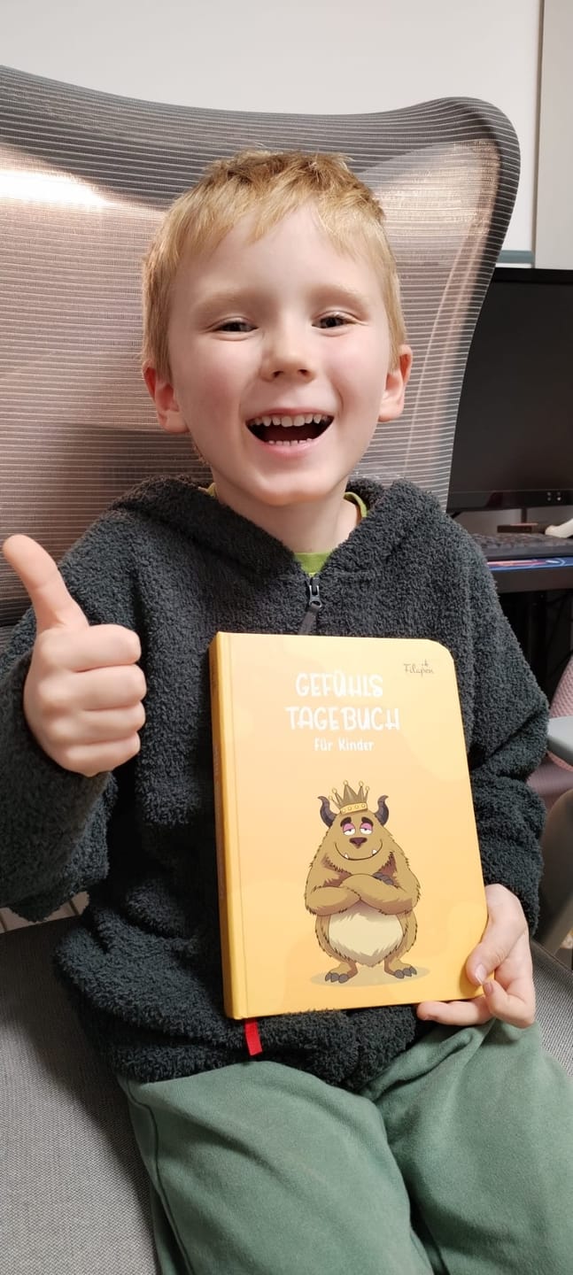 Customer photo review of Filapen - Gefühlstagebuch für Kinder (+ gratis Gefühlskarten)