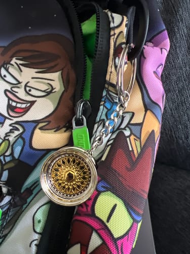 Customer photo review of Wheel Keychain