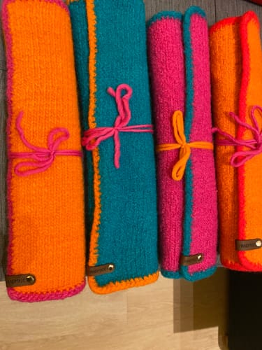 Customer photo review of Label-Set "HANDMADE" - Braun - CS0018 - für Häkelkörbe etc.