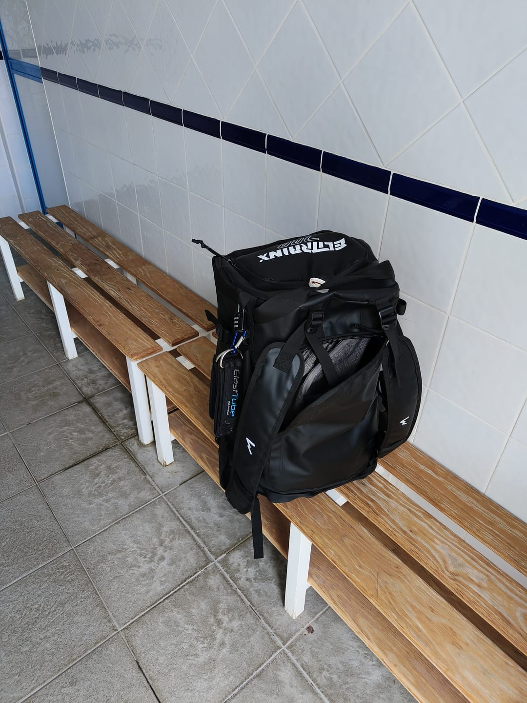 Customer photo review of Mochila Duffel 50L Negro