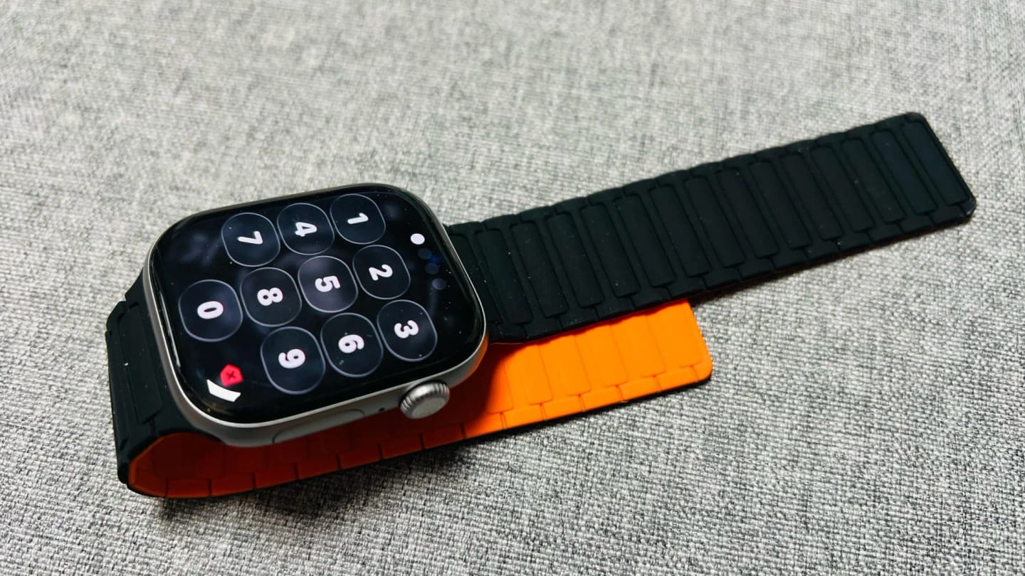 Customer photo review of Bracelet Silicone Magnétique pour Apple Watch