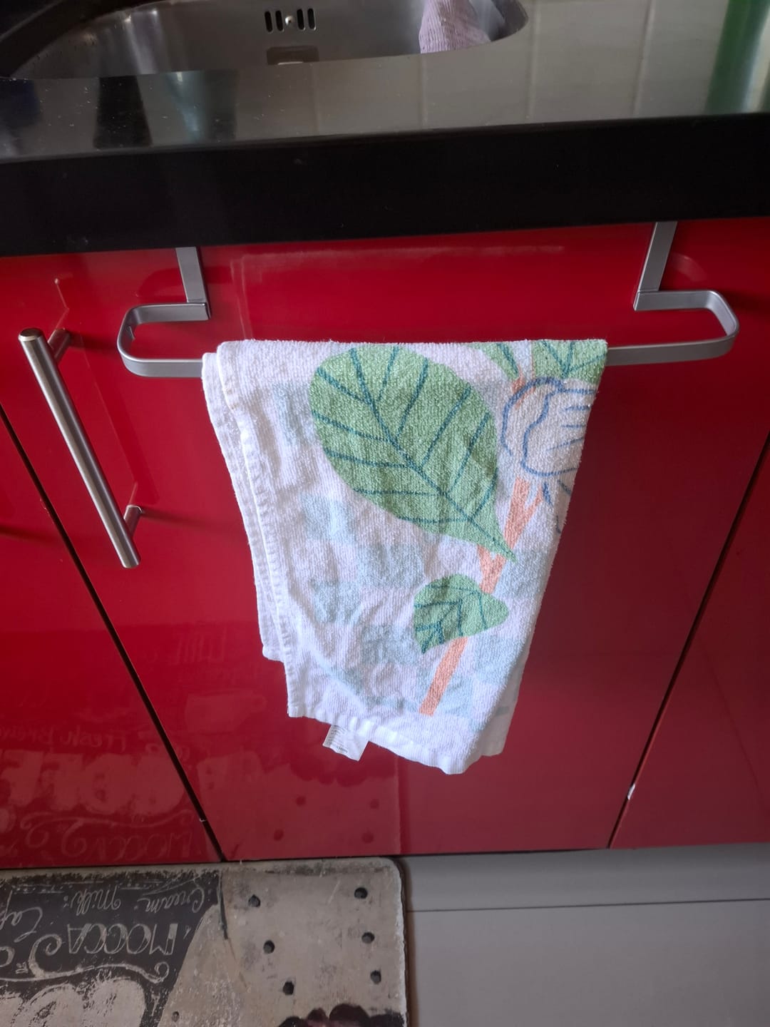Customer photo review of Organizador Colgante para Paños Cocina Cloth-holder Metaltex®