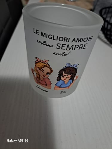 Customer photo review of Best friends - Portacandele personalizzato per migliori amiche