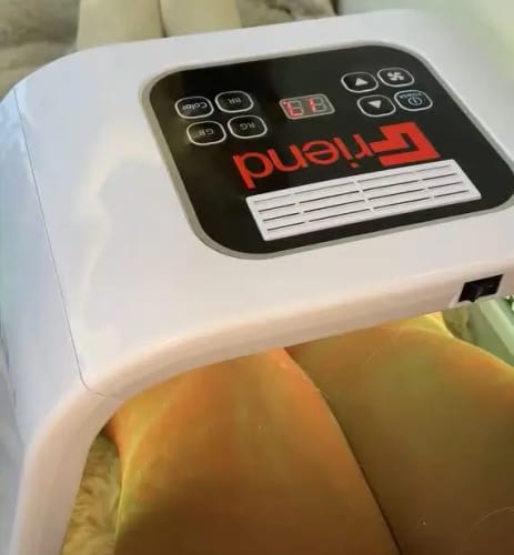 Customer photo review of Friend LED Light Therapy Device
