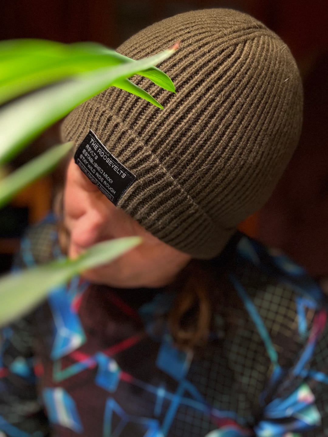 Customer photo review of Merino Wool RSVLTS Olive Beanie