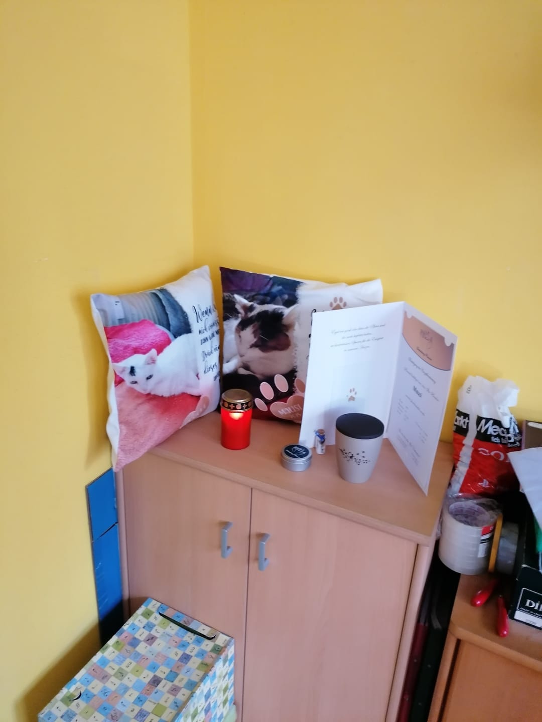Customer photo review of Wenn du mich vermisst - Individuelles Kissen