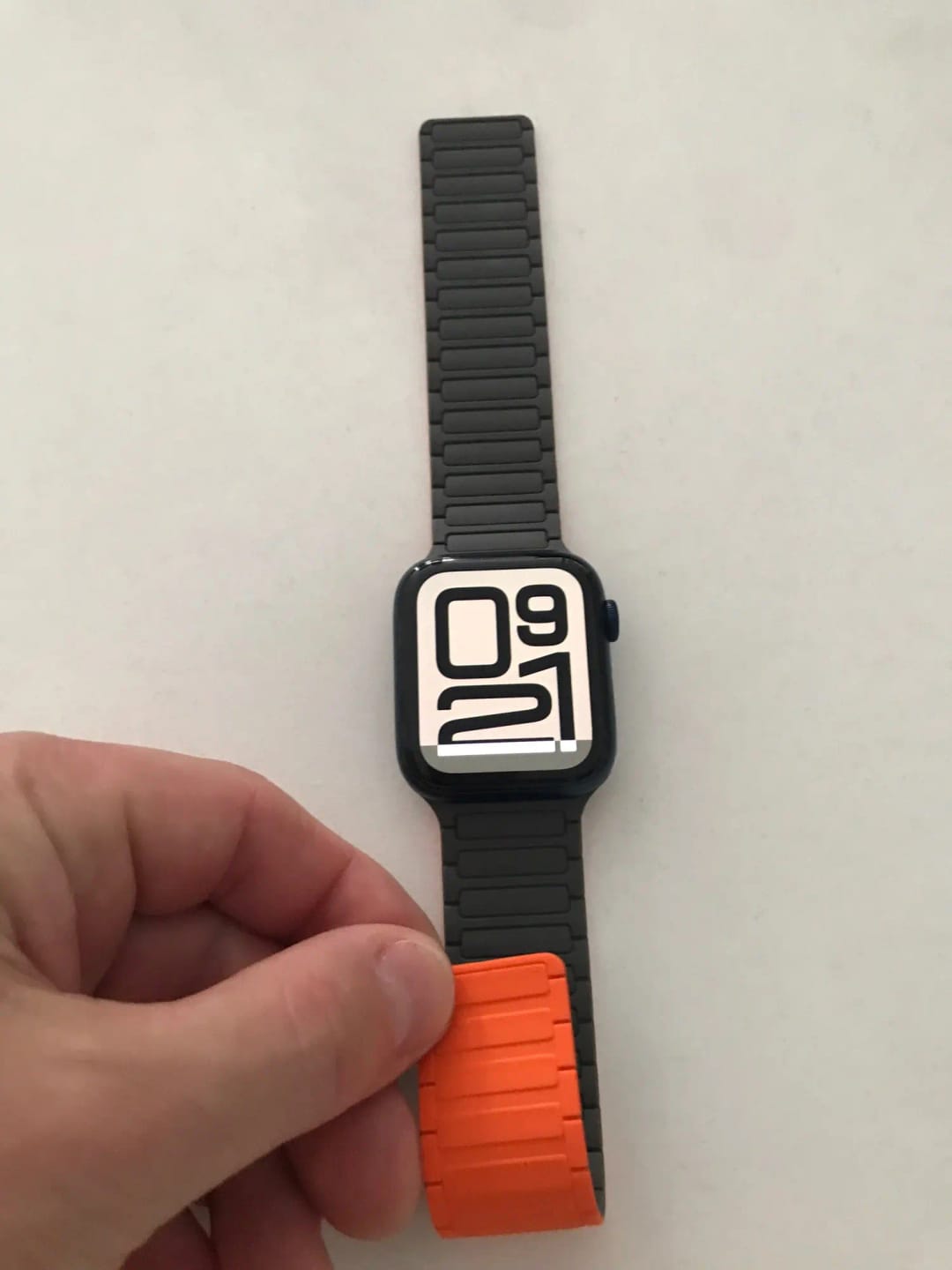 Customer photo review of Bracelet Silicone Magnétique pour Apple Watch