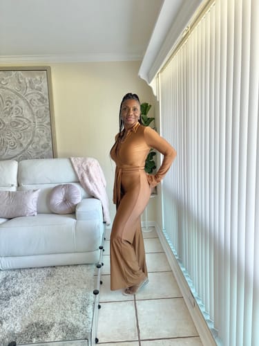 Customer photo review of Desi 2pc Flare Set (Black)