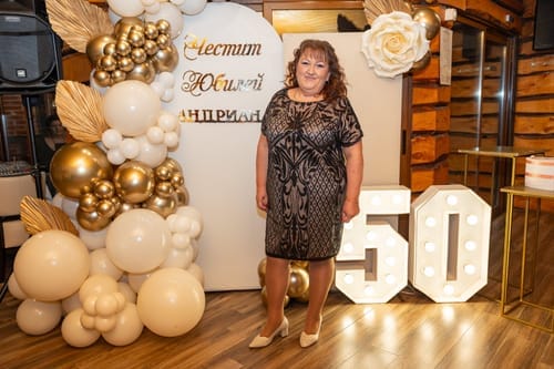 Customer photo review of Fitted dress with sequins