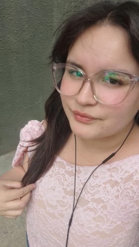 Customer photo review of TOP EMMA ENCAJE ROSADO