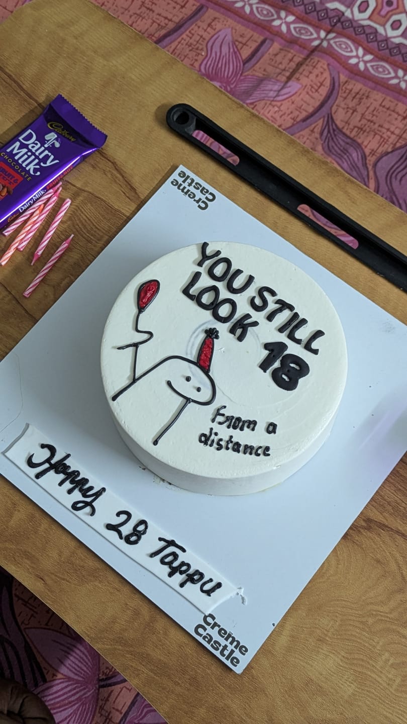 Customer photo review of Teenager Meme Cake