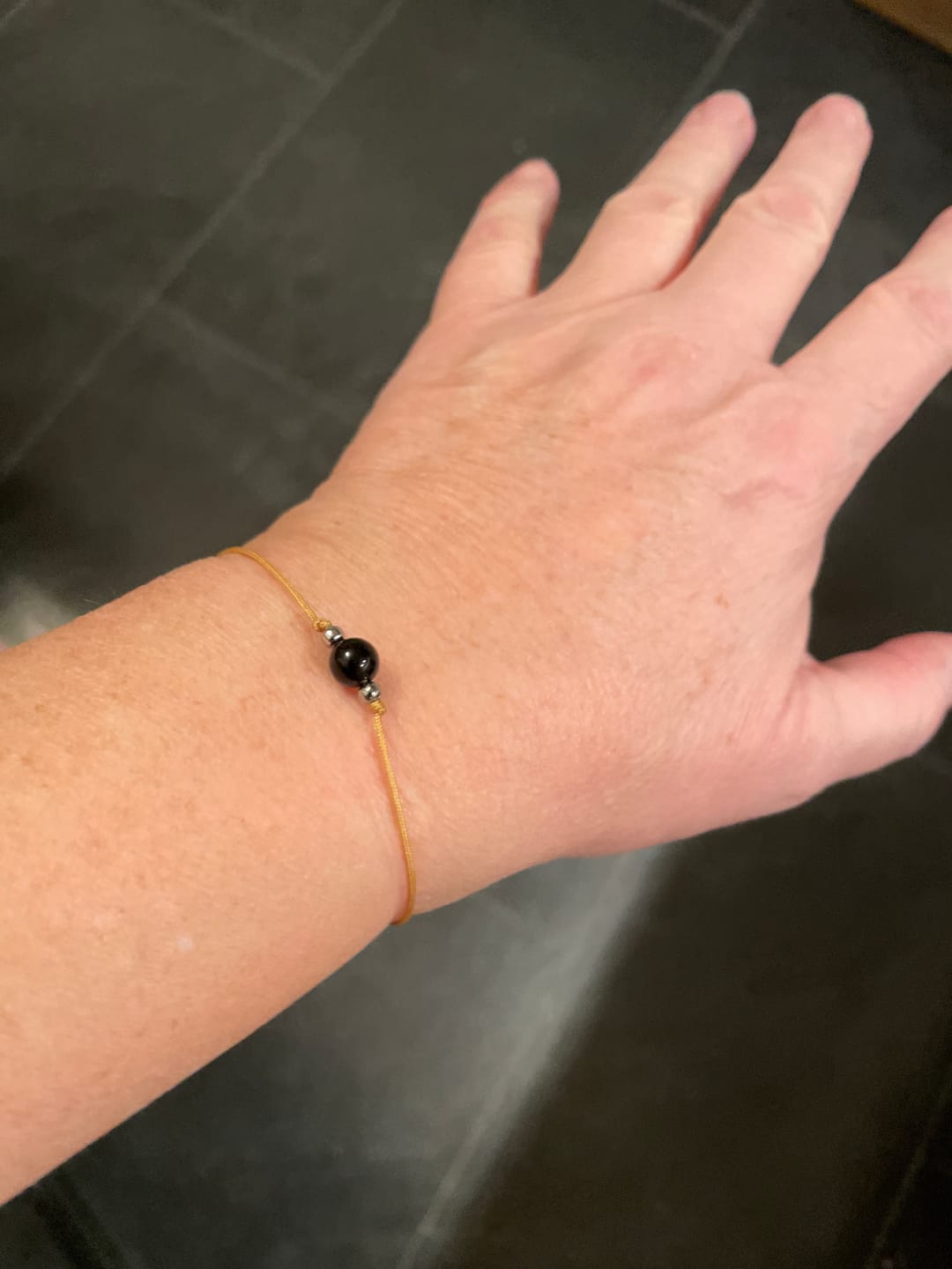 Customer photo review of Obsidian Armband - Naturband