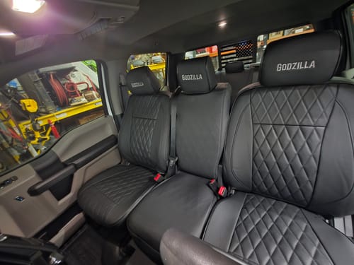 Customer photo review of Premium Custom-Fit Seat Covers
