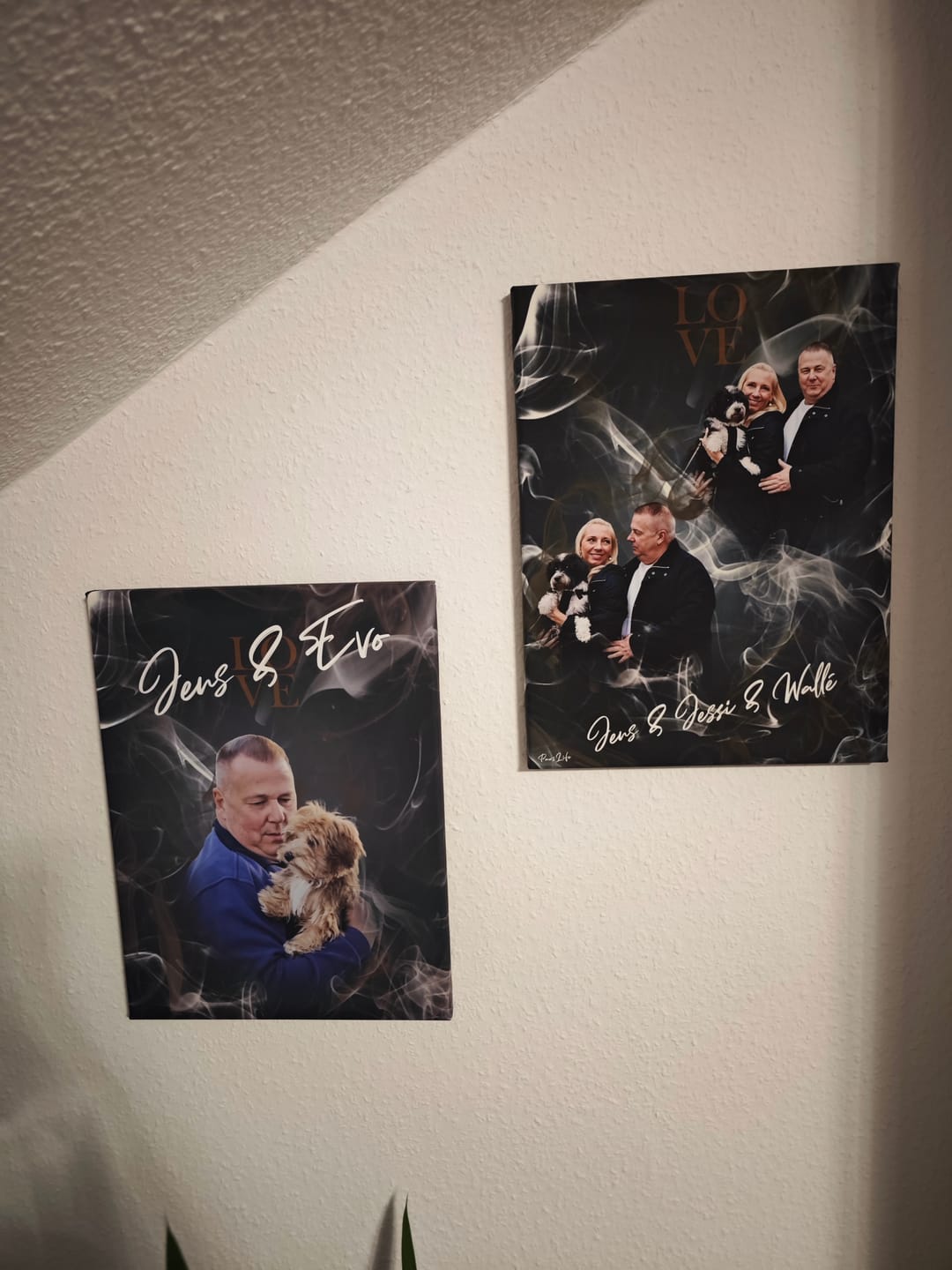Customer photo review of Personalisiertes Portrait Poster und Leinwand - Rauch Stil
