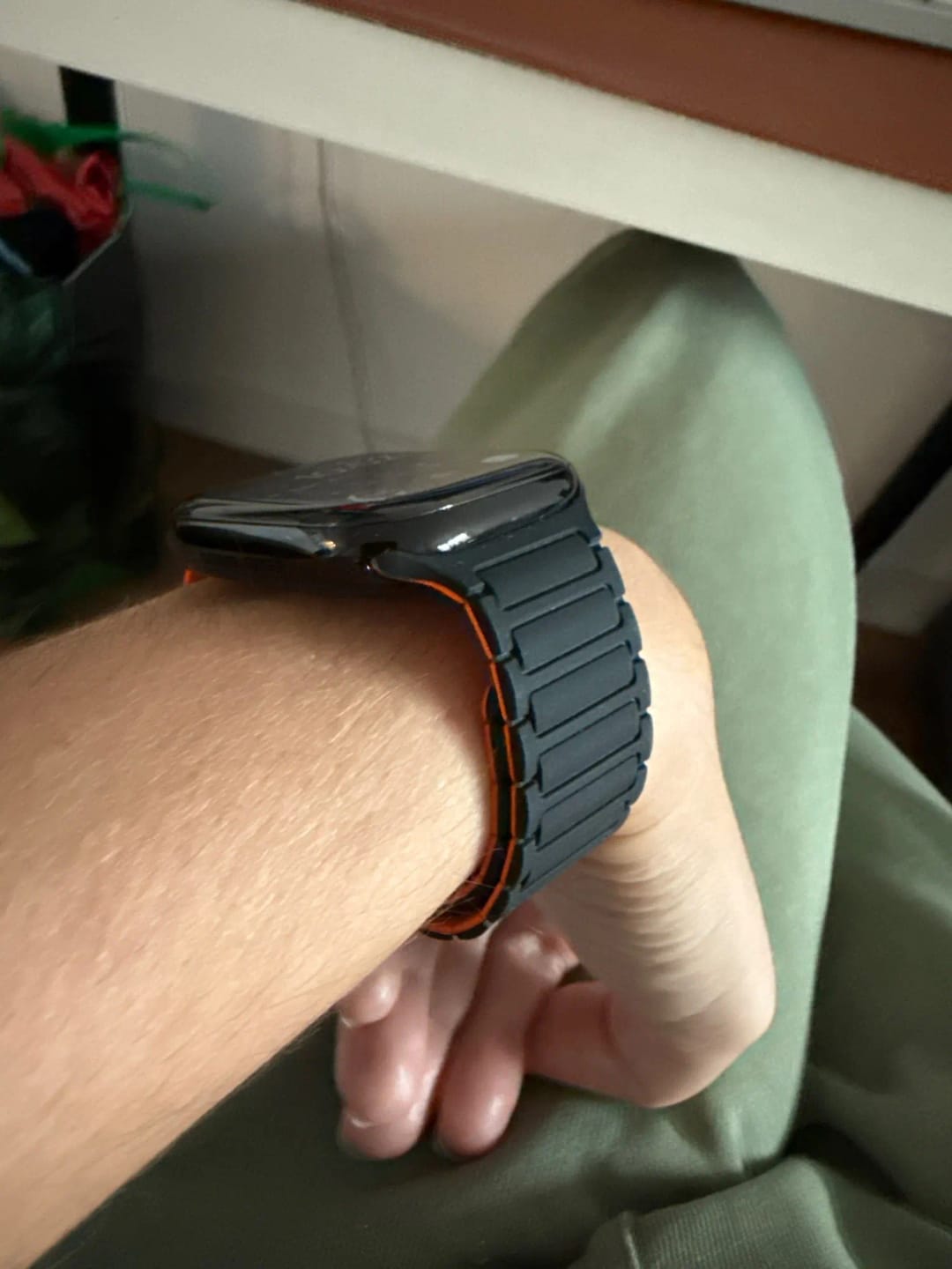 Customer photo review of Bracelet Silicone Magnétique pour Apple Watch