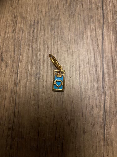 Customer photo review of The Empress - Tarot Card Gold | Silver Hoop Earrings