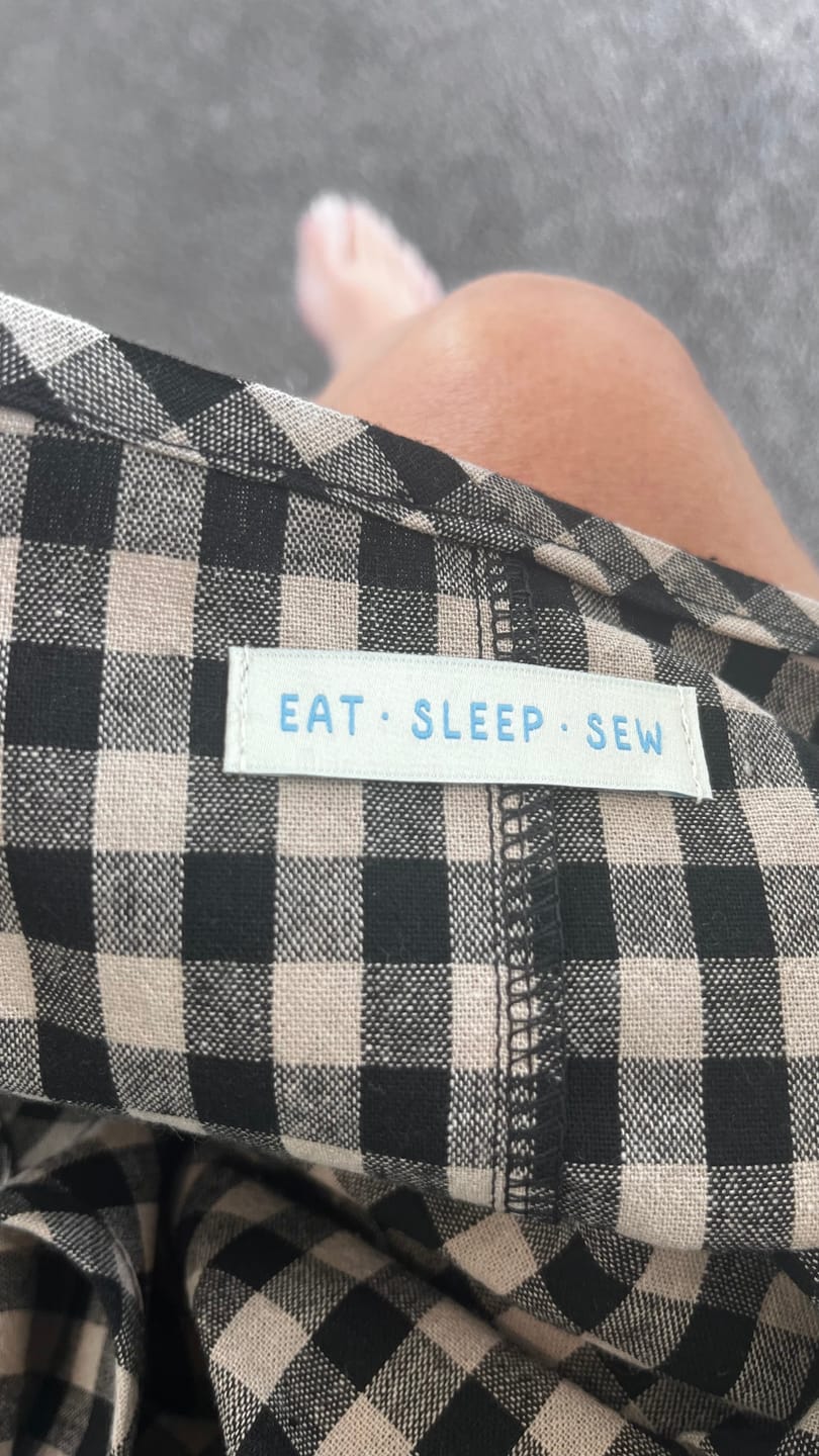 Customer photo review of Eat Sleep Sew | 6 Sew-in Labels