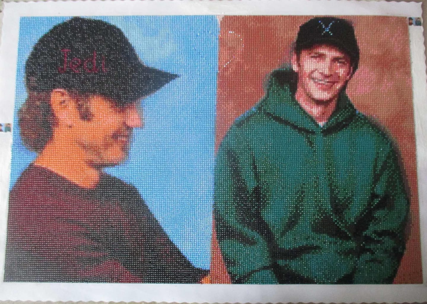 Customer photo review of Custom Diamond Painting Kits - Upload Any Image - Create Your Own