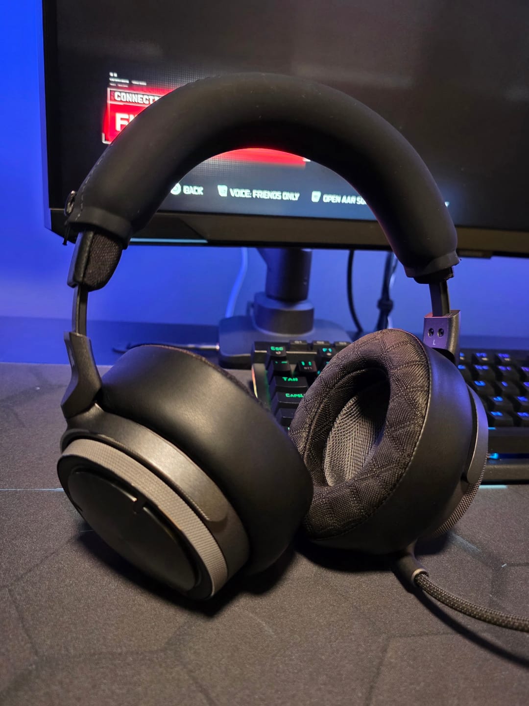 Customer photo review of Corsair Virtuoso Silicone Headband Cover - WC BandZ Virtuoso