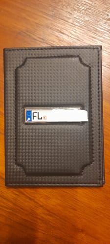 Customer photo review of Fahrzeugschein Hülle mit Deutschland Kennzeichen