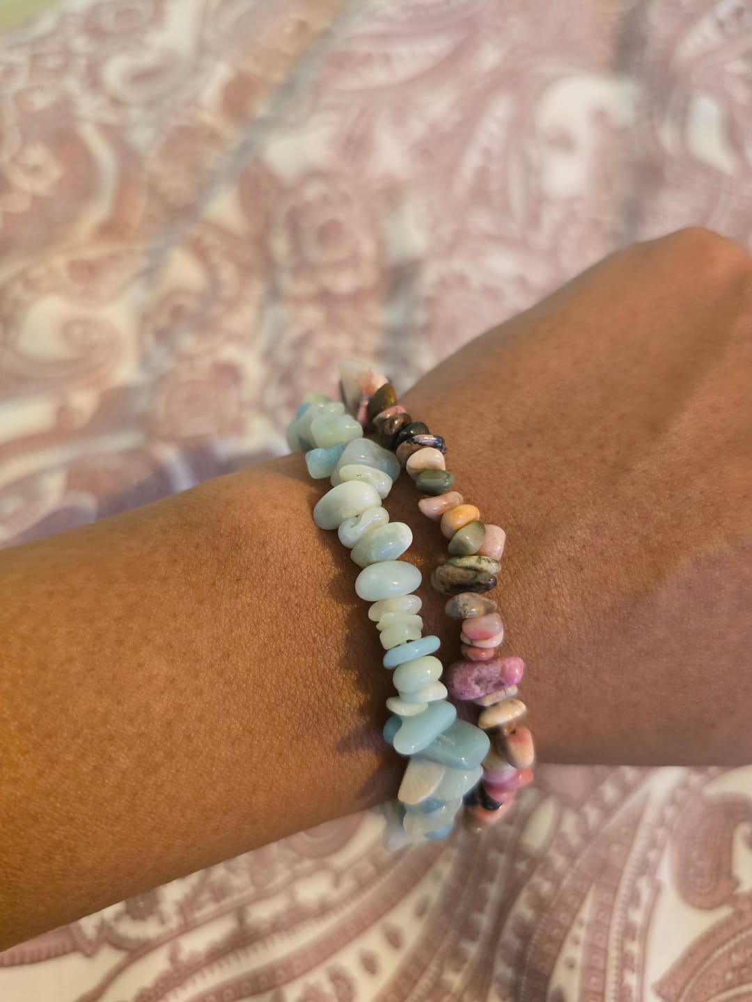 Customer photo review of Rhodonite Bracelet
