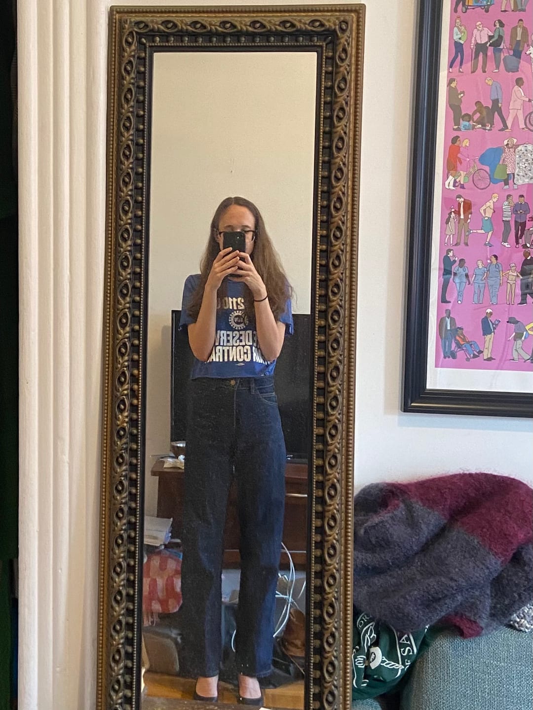 Customer photo review of 323 Stovepipe Jean • Deep Indigo