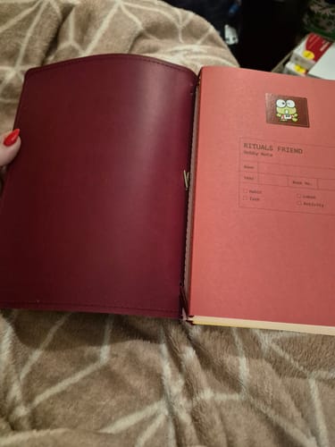 Customer photo review of Refillable Folio - SALTY PLUM