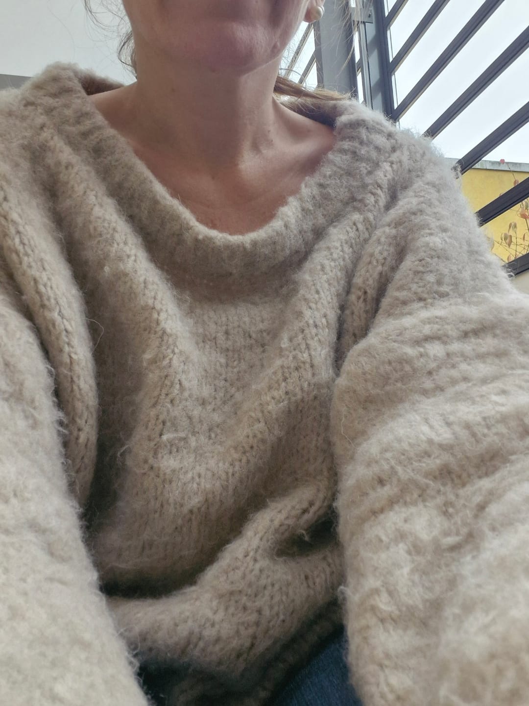 Customer photo review of Ultra-Soft Off-Shoulder Knit