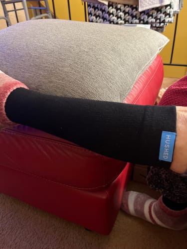 Customer photo review of Performance Eucalyptus Compression Socks