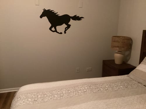 Customer photo review of Running Horse - Metal Wall Art