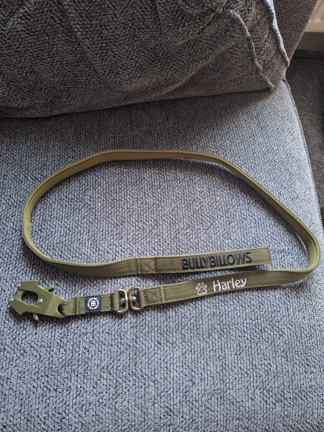 Customer photo review of 1.4m Lighter Swivel Combat Lead | Anti-Tangle & Secure Clip - Khaki x Khaki