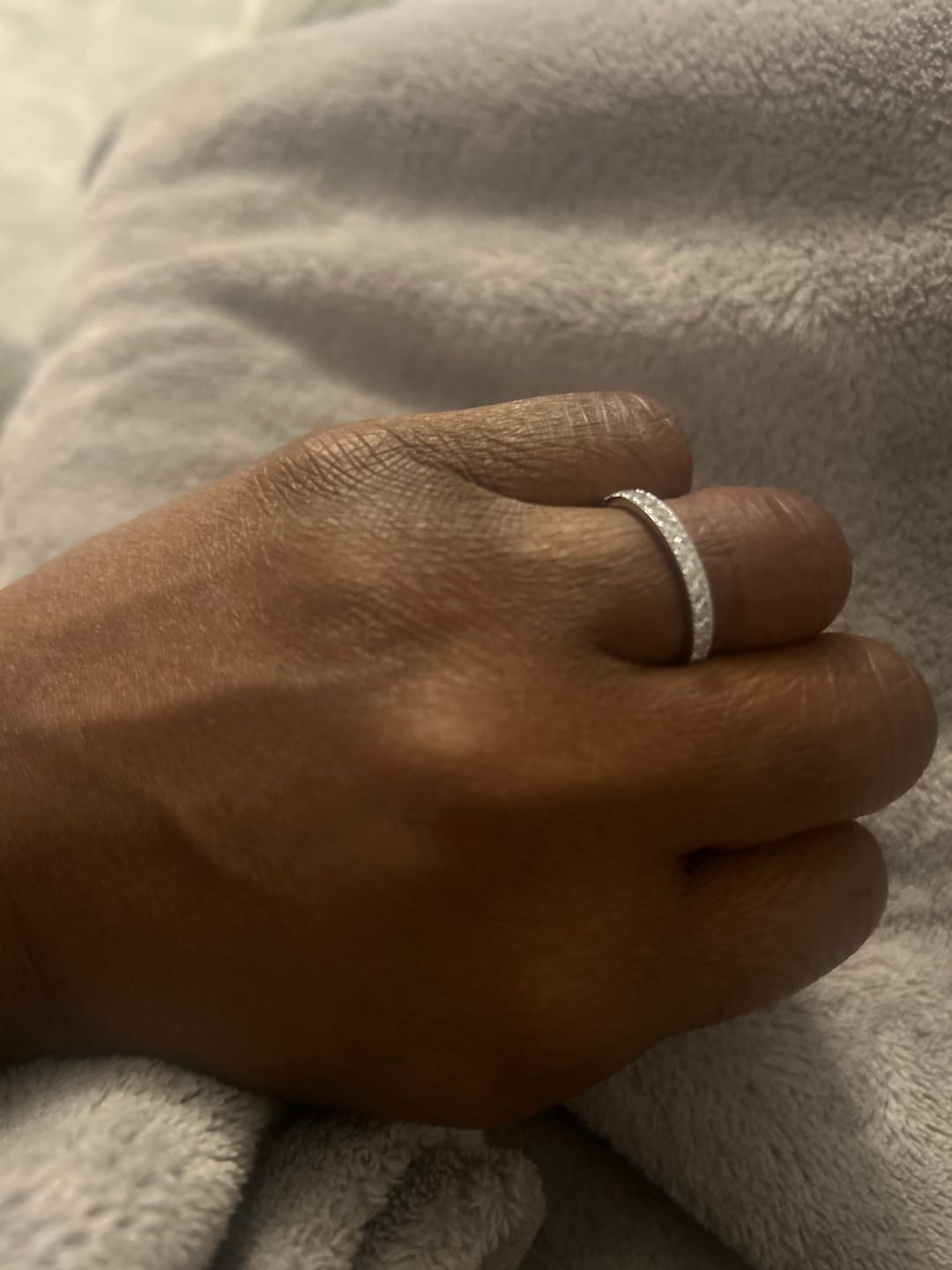 Customer photo review of Eternity Band Ring